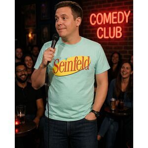 Seinfeld Logo Tee Mens 3XL 54/56 Classic TV Show Graphic Shirt NWT